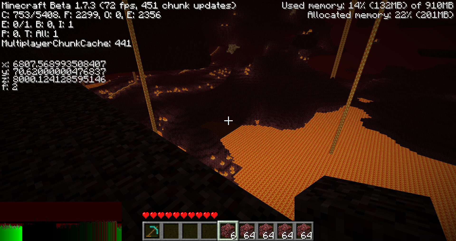 Nether Path shortly before construction of 6k8k